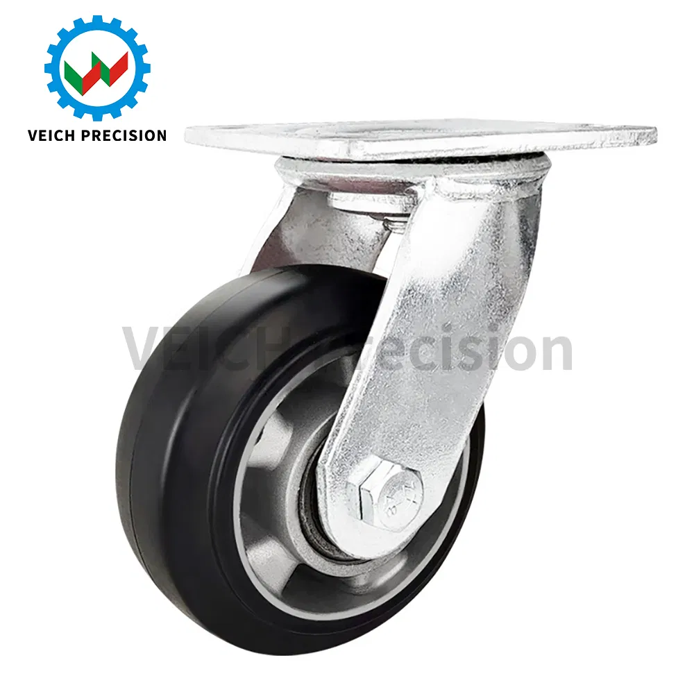 4/5/6/8 Inch Silent Swivel Casters - Smooth-Rolling, Lightweight Wheels for Toolboxes, Push Carts, and Mobility Equipment