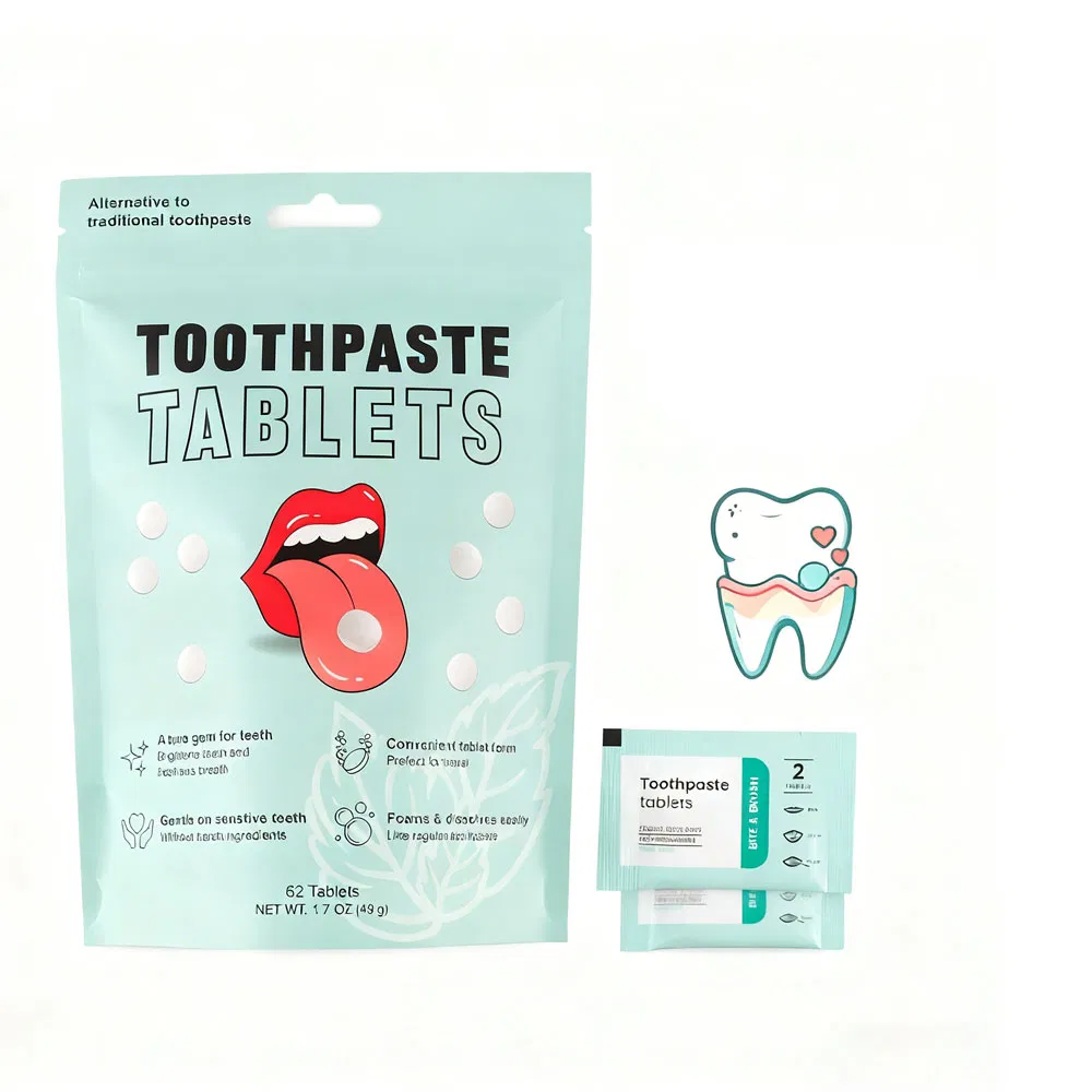 Fluoride-Free Toothpaste Tablets Portable Daily Use