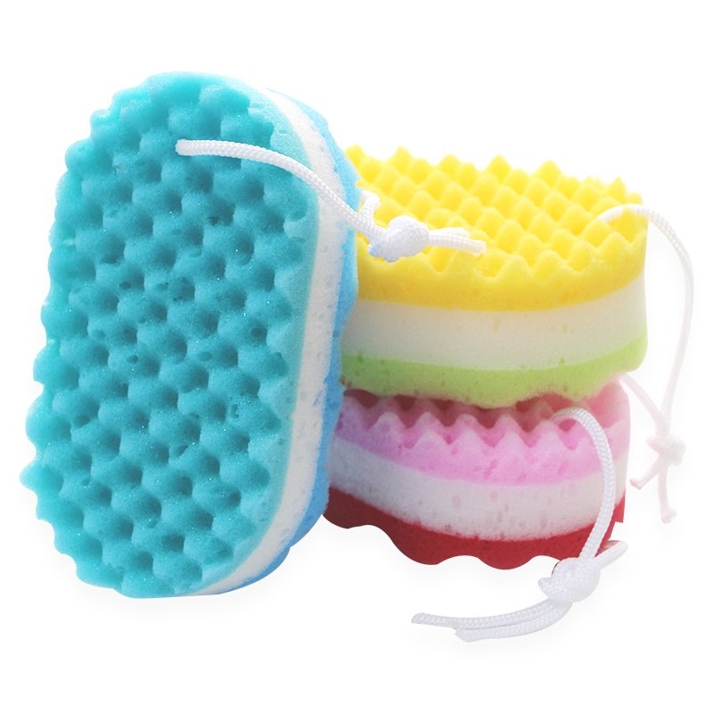 Big Size Two Side Wove Surface Body Clean Sponge for Women