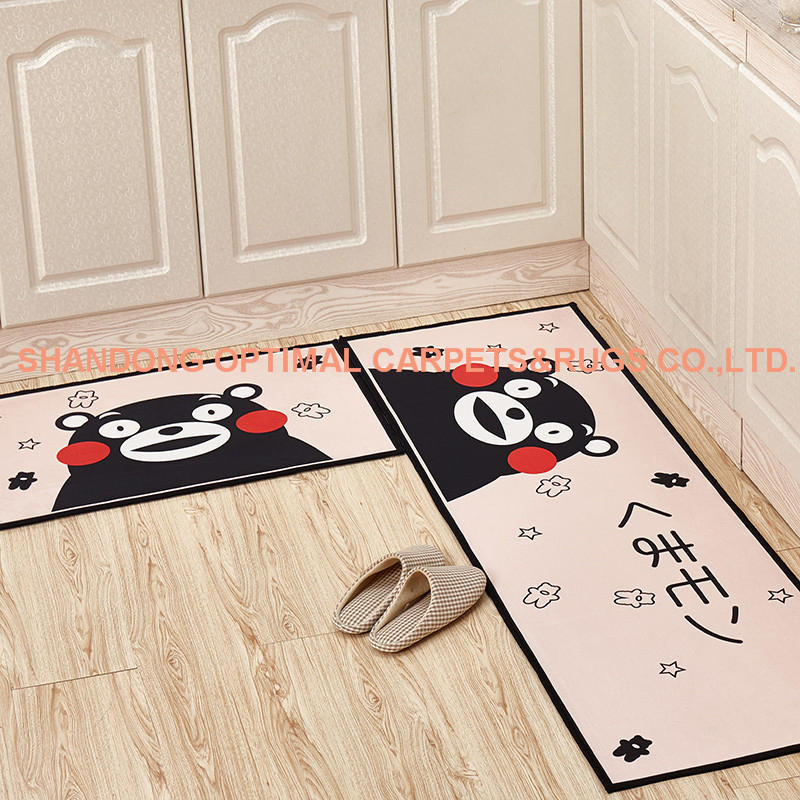Kawaii Welcome Floor Mats Animal Cat Printed Bathroom Kitchen Carpets Doormats Cat Floor Mat for Living Room