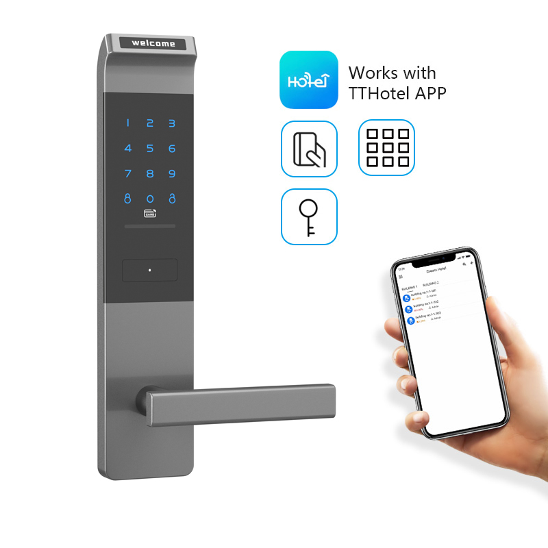 Control Remote WiFi Bluetooth Digital Ttlock APP Door Lock for Apartments