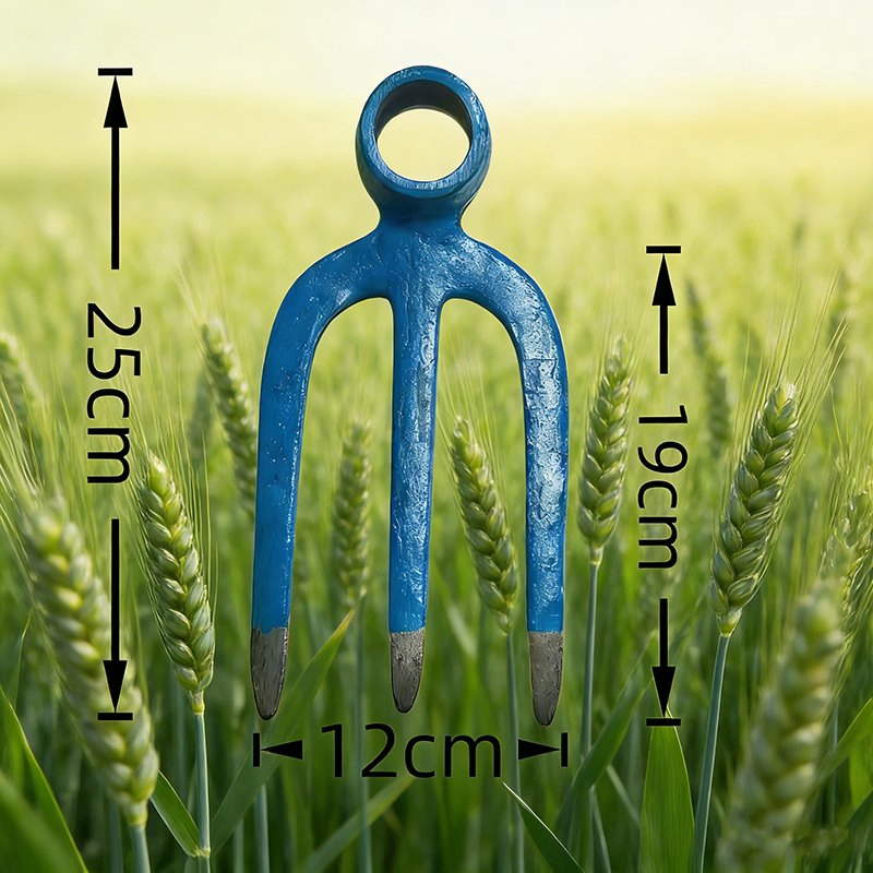 One Piece Railway Steel Garden Fork 3 Tines