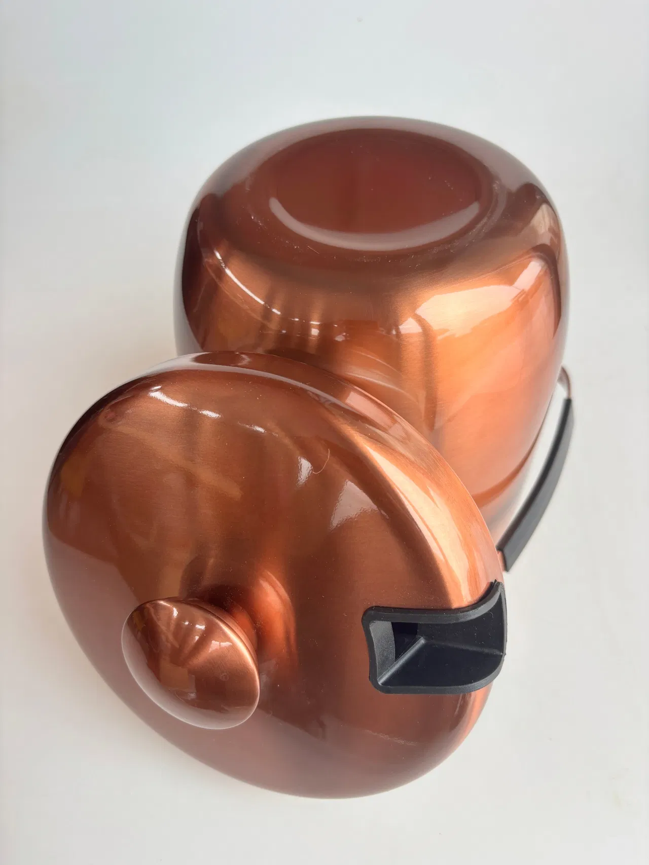 Luxury Double Wall Stainless Steel Ice Bucket with Copper Color Painting