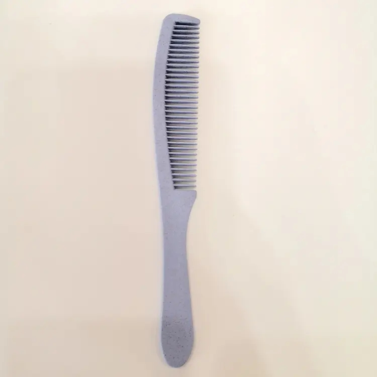 Custom Disposable Hair Combs Comfortable Handled Wheat Straw Comb