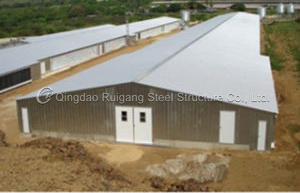 Galvanized/Painted Metal Frame PU/Rockwool/EPS Foam Sandwich Panel Poultry Farm Steel Structure Shed Chicken House for Broiler/Breeder/Egg/Layer Hens