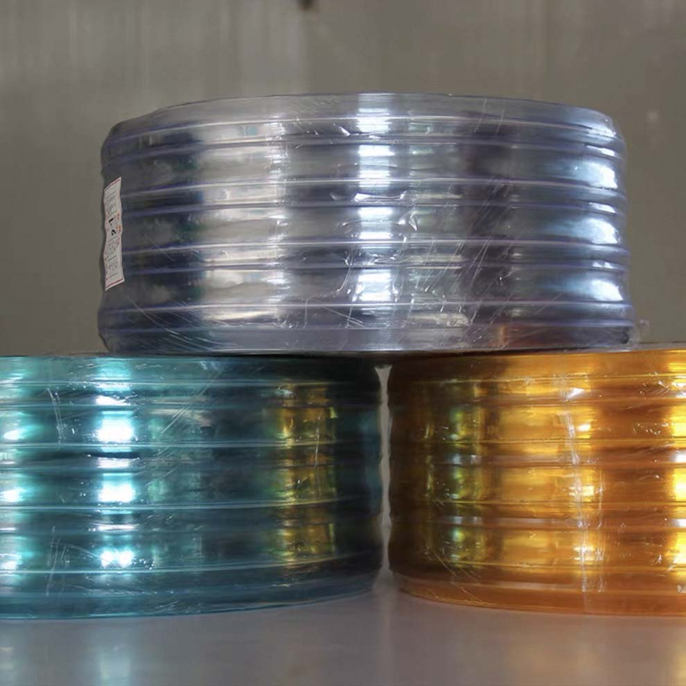 Strip Door Curtain PVC Door Strip Bulk Roll, Walk in Freezer Cooler Curtain Strips for Supermarket Garage Warehouse Pet Animal House Commercial Entry Doors