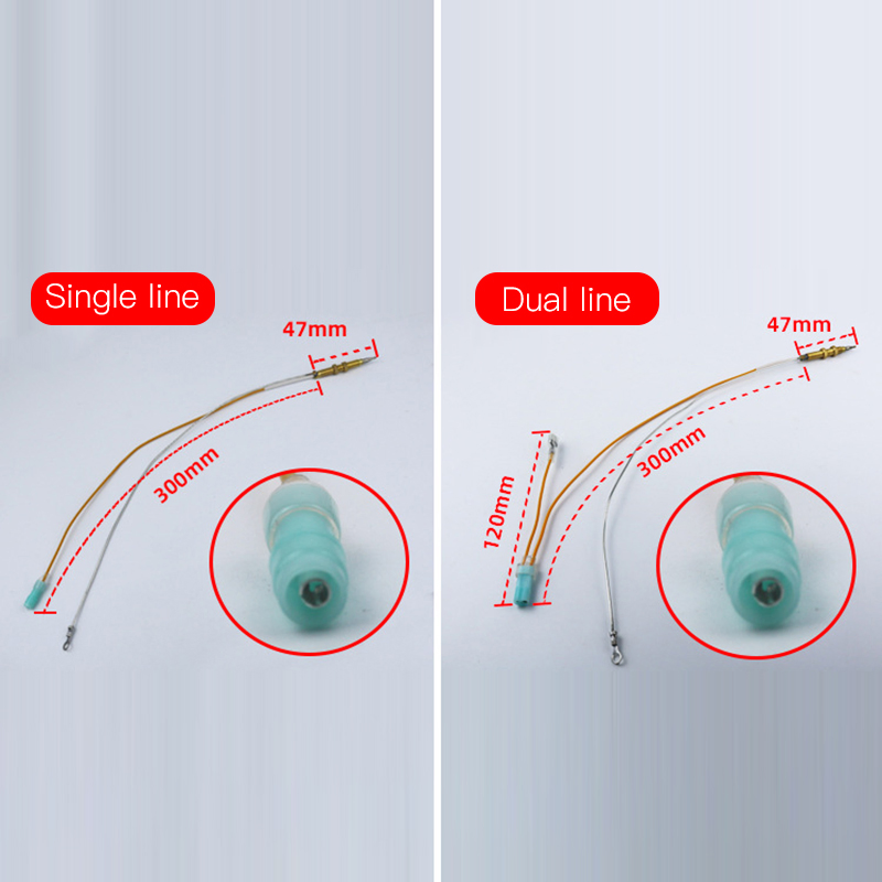 Household Gas Stove Universal Flameout Protection Thermocouple 300mm Dual Line Wholesale