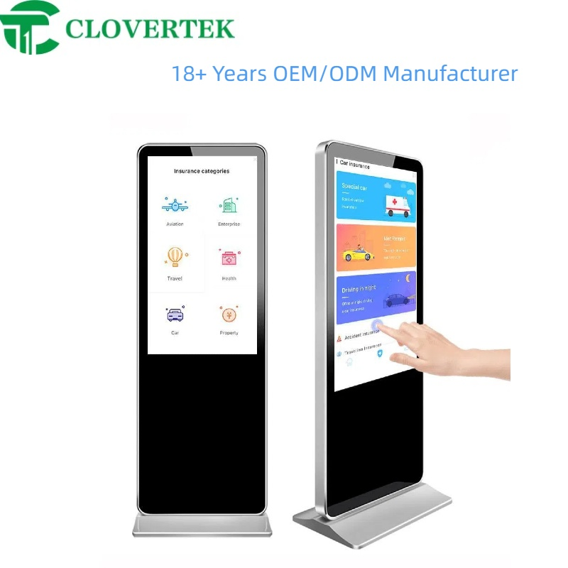 32 43 49 55 65inch Android Wall Mounted Touch Restaurant Screen Digital Signage Kiosk