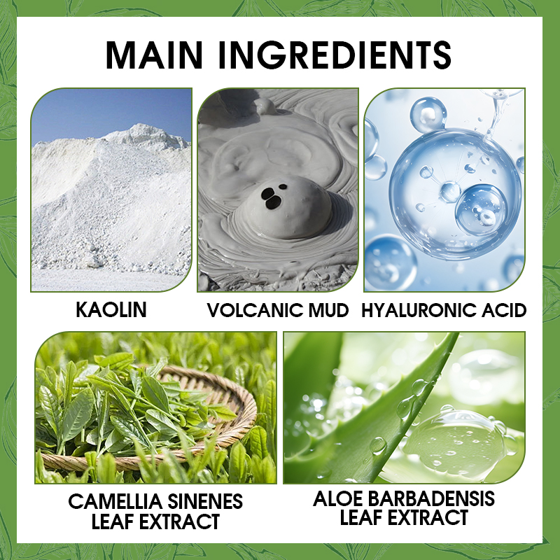 Cleansing & Smoothing and Volcanic Mud & Matcha Green Tea Cleansing Mask Mud