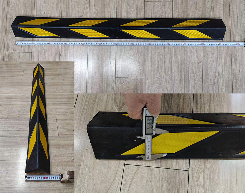 1.2m Length Heavy Duty Reflective Rubber Corner Guard