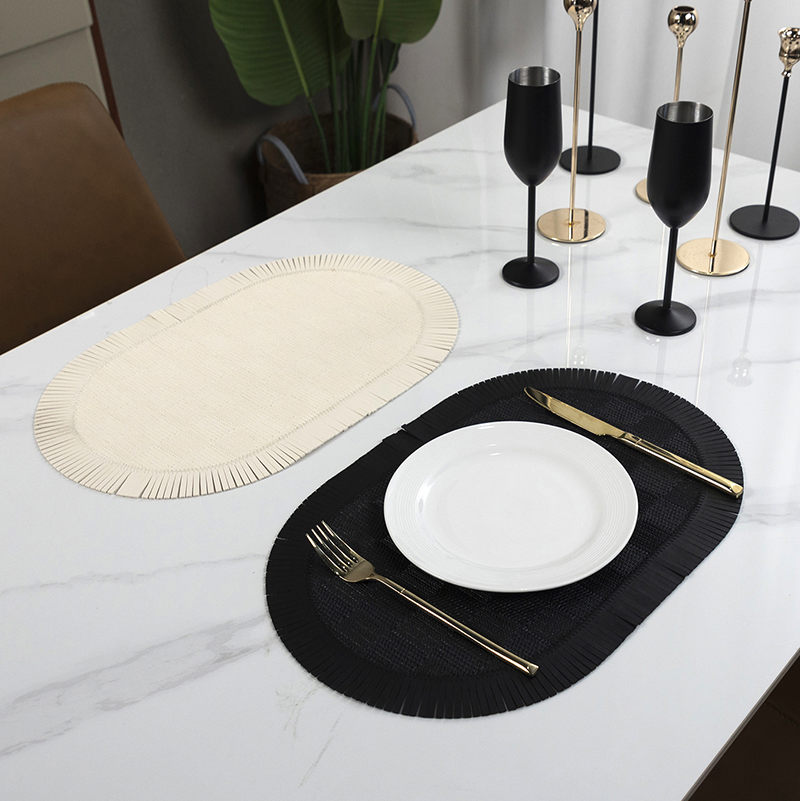 Leather Waterproof Non-Slip Insulation Table Mats Placemats Factory Price Kitchen Dining