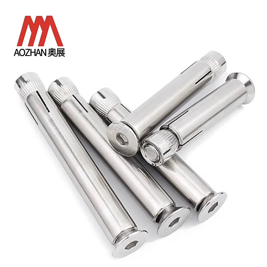 304 Stainless Steel Countersunk Head Internal Expansion Bolts, Flat Head Internal Expansion Bolts