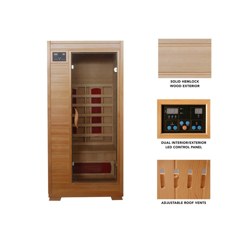 Modern Wooden Sauna Infrarouge for Sale