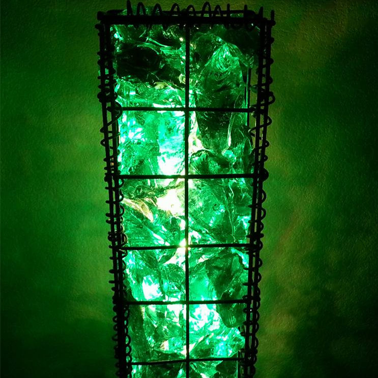 China Low Price Colorful Glass Rock for Gabion Landscaping Ebay Amazon
