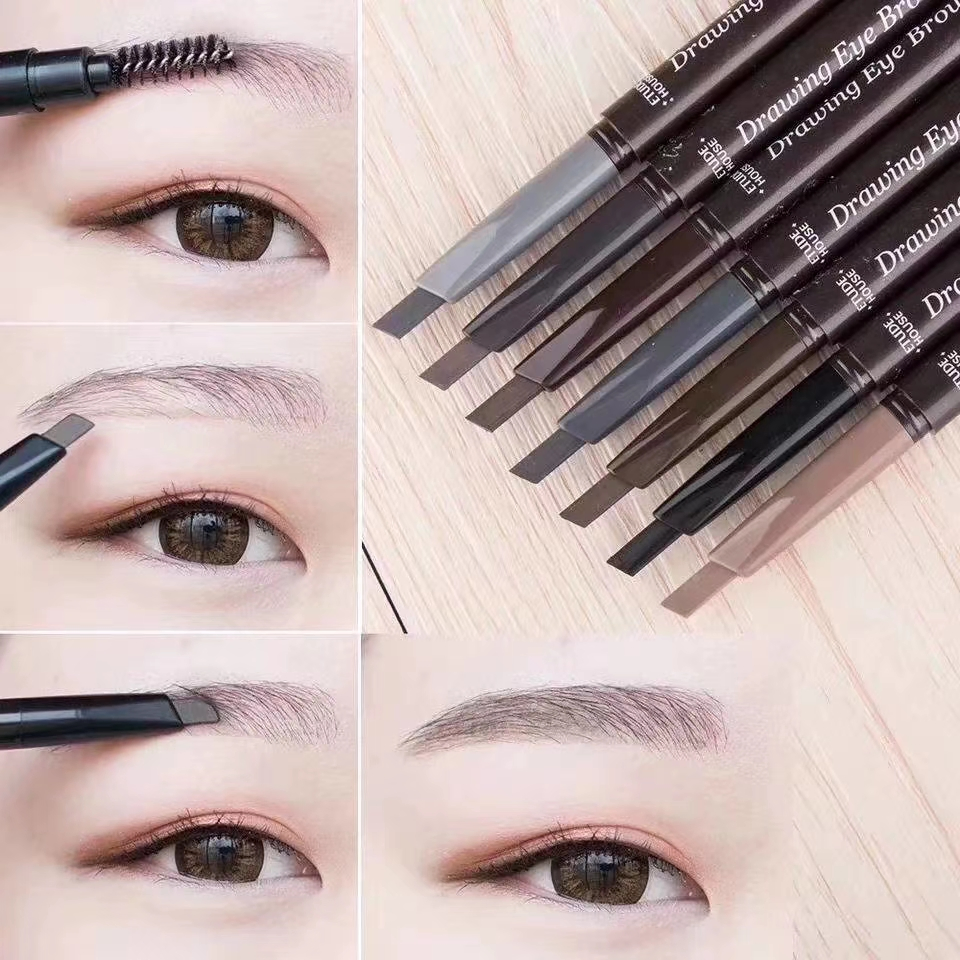 Ss219 High Quality Double Ended Brow Pencil Private Label Eyebrow Pen Have Stock