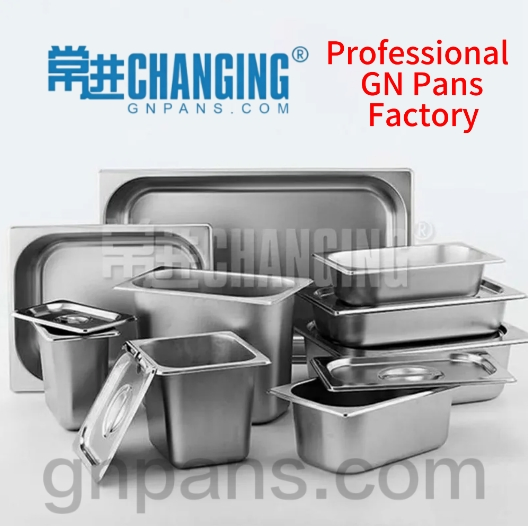 Factory Wholesale Commercial Kitchen Ware Stainless Steel Gastronom Pan 2/4 100mm Gn Pan