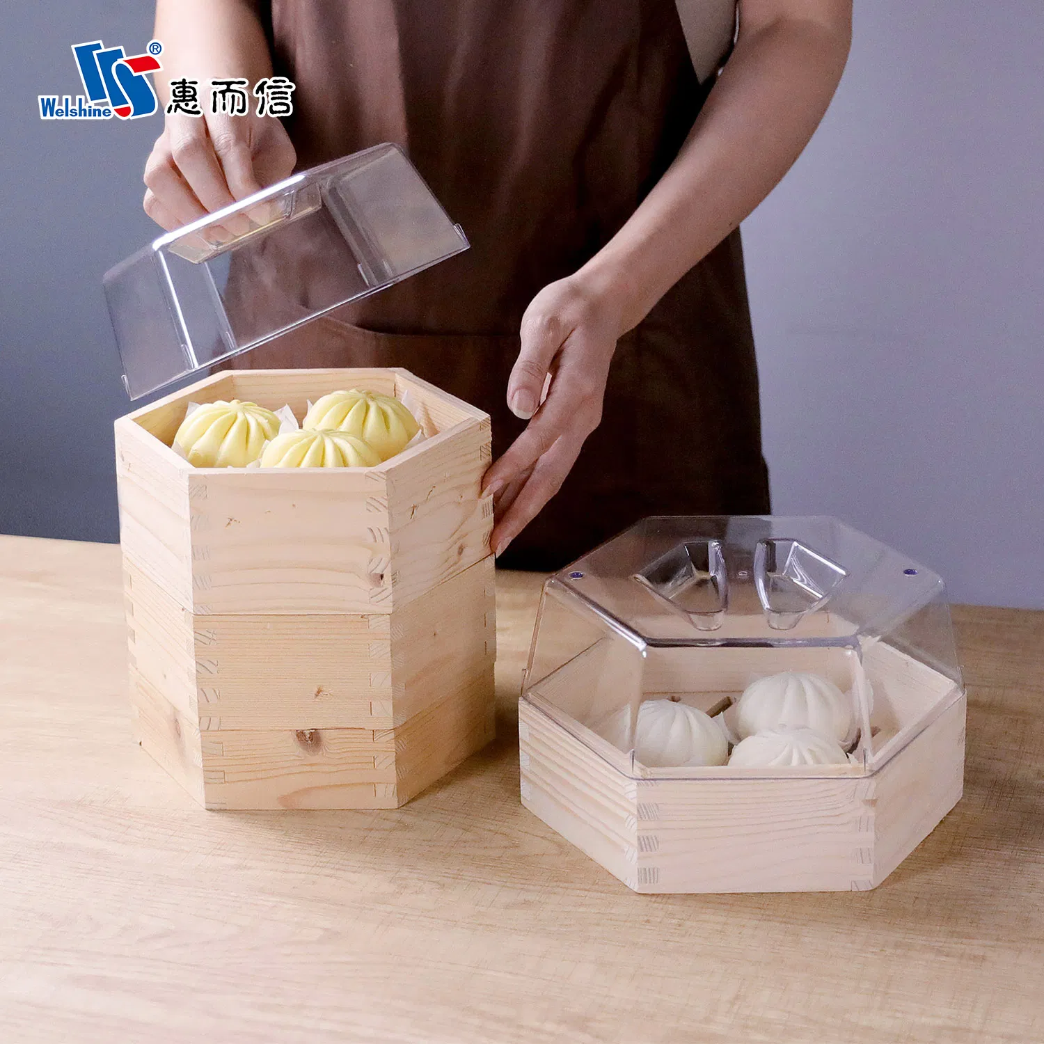 New Design Hexagon/Square PC Home Kitchen Commercial Steamer Lid