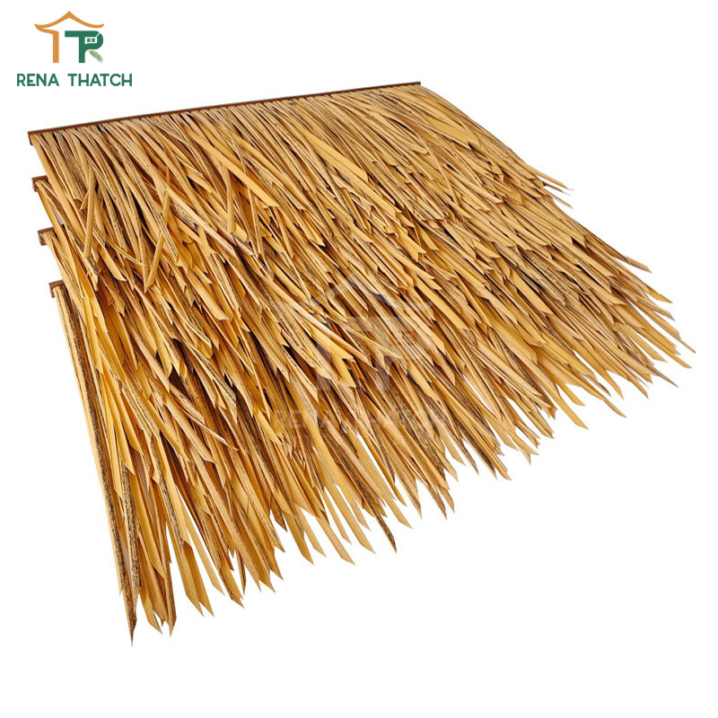 Hotsale Waterproof Palapa Synthetic Tiki Artificial Thatch for Shed Shingles Supplier