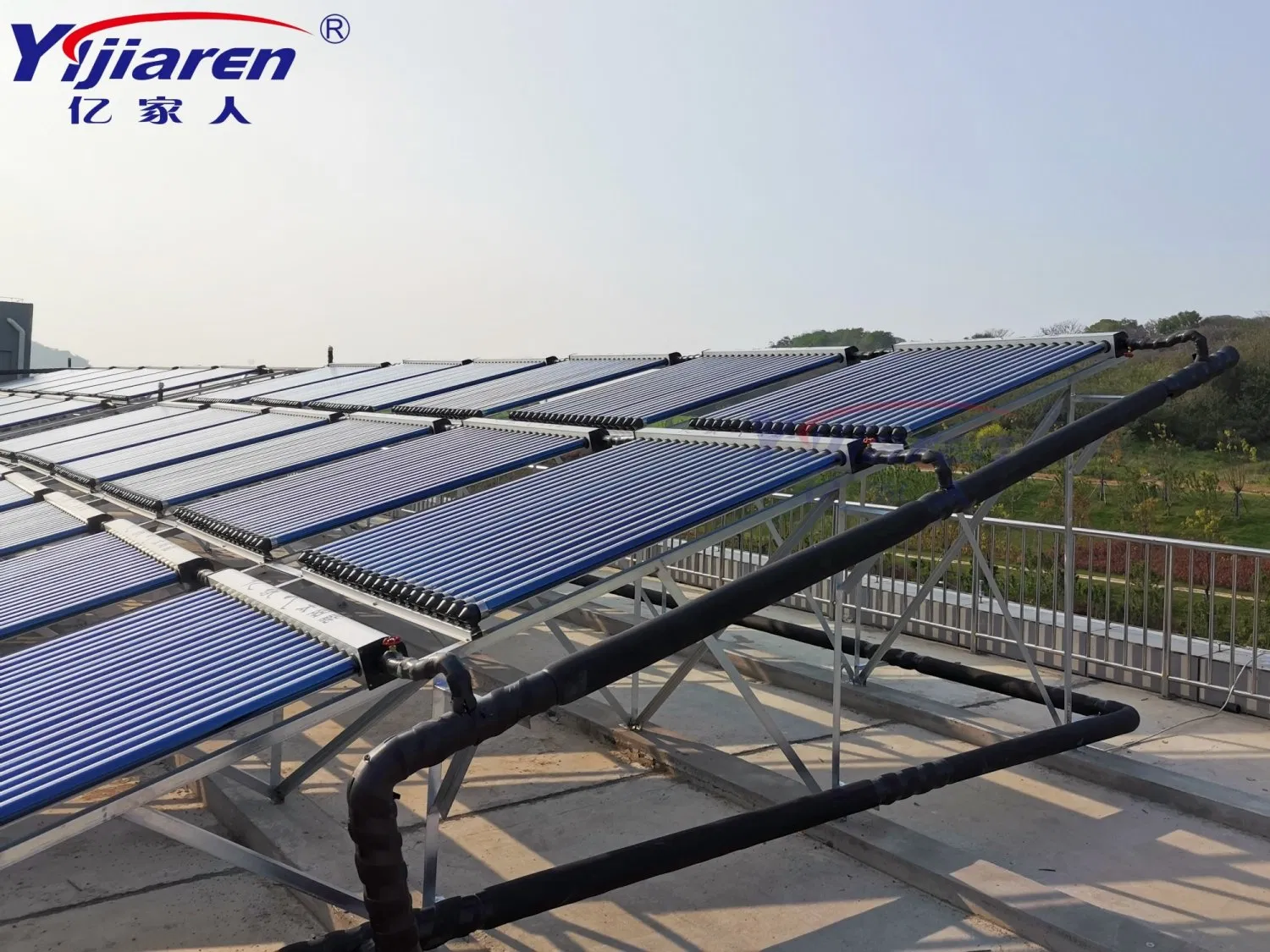 Солнечный водонагреватель под давлением 25 трубок