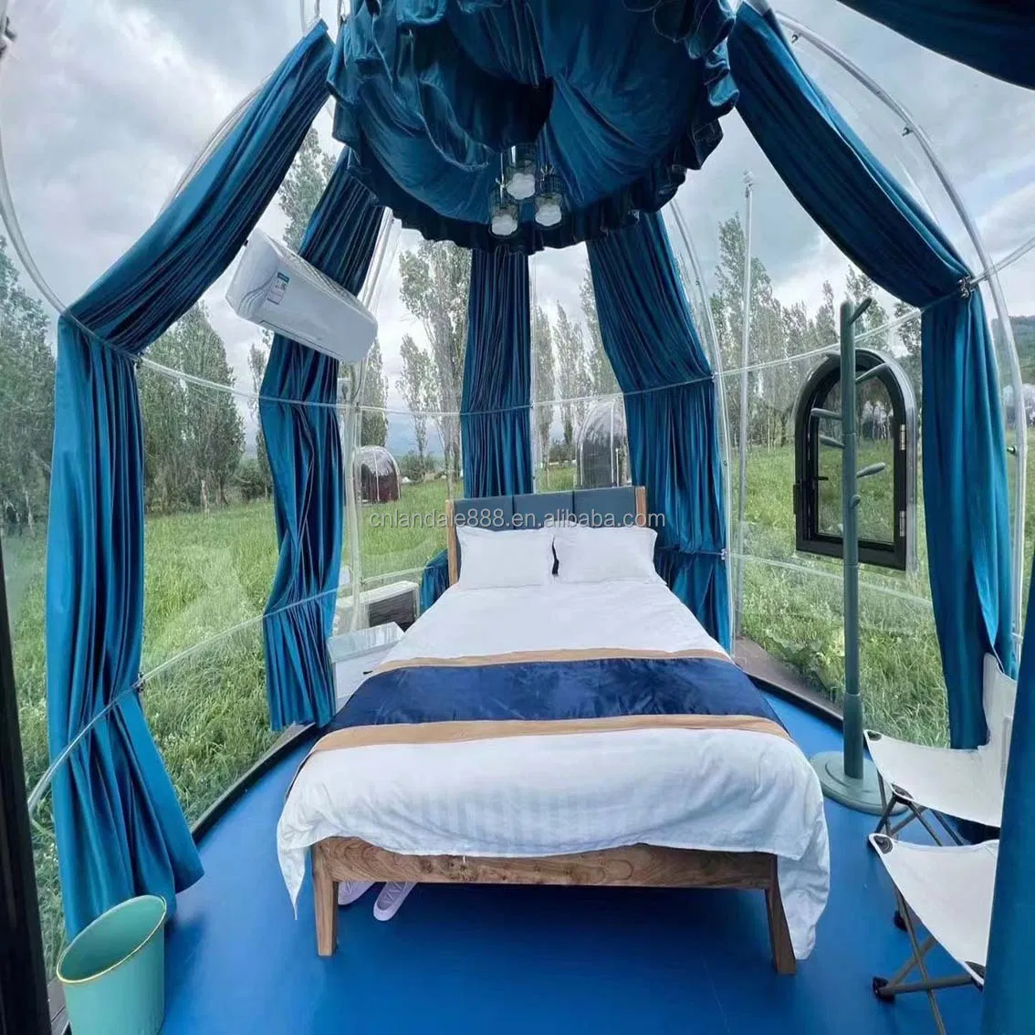 Outdoor Tent Polycarbonate Sheet Transparent Sound Insulation UV Protection Panoramic Dome Room
