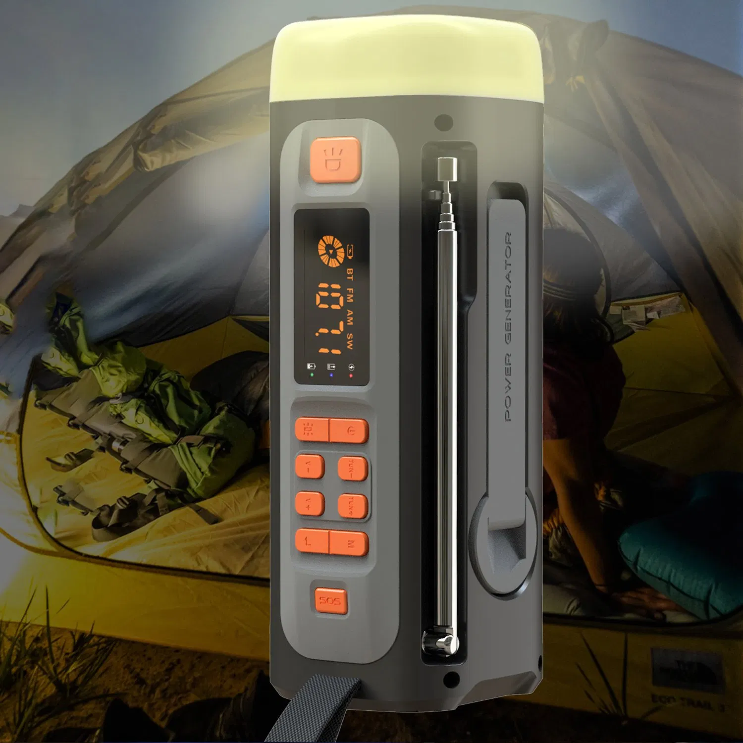 Радио на солнечной батарее и рукоятке Colpoint 4500mAh