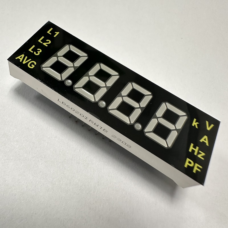 Customized Ultra Bright 4 Digit Red/White LED Display Module for Meters
