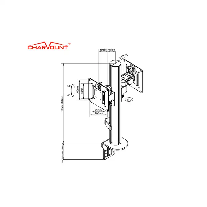 Кронштейн для двух мониторов Charmount