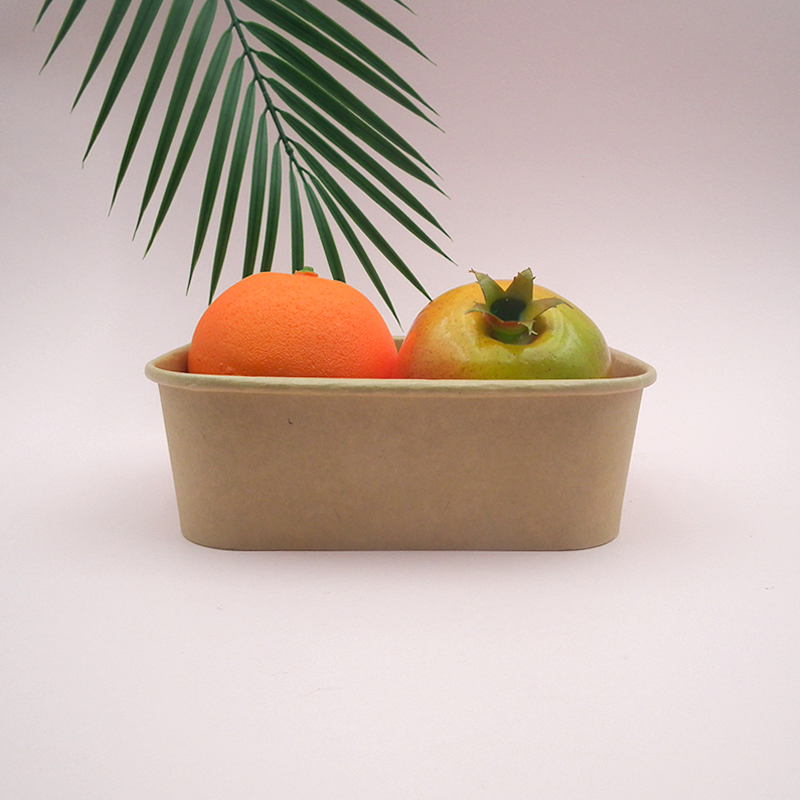 Бумажный контейнер прямоугольный 750 мл WM12