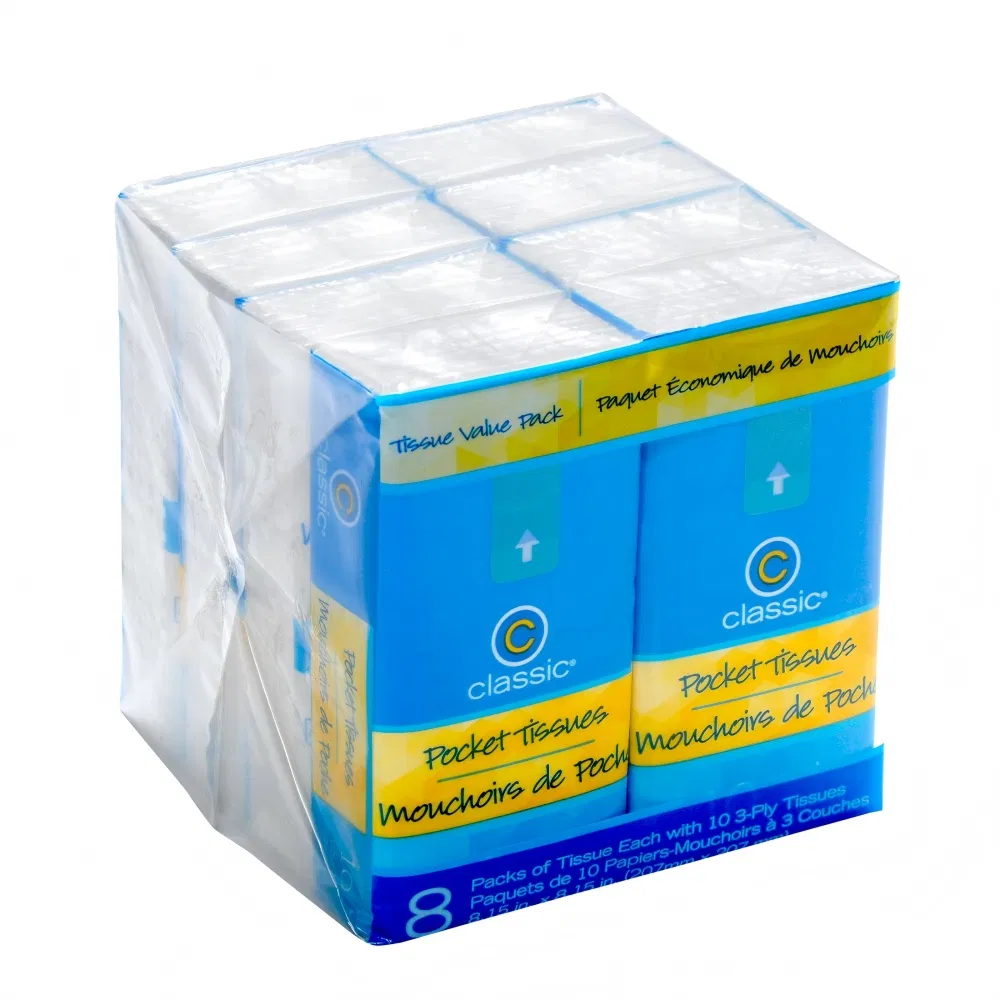 4 Ply Luxury Advertise Pocket Facial Tissue Small Pack for Premium Home Use