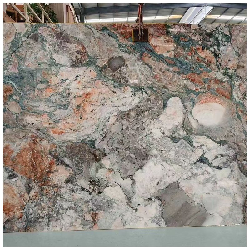 Chinese Four Seasons Pink Marble Slabs for Interior Decoration Projects