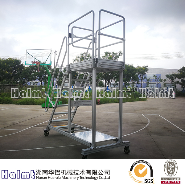 Customized Industrial Aluminium Platform Step Ladders