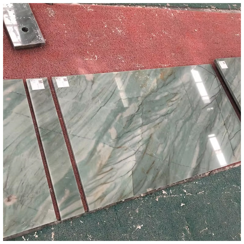 Brazilian Exotic Emerald Green Quartzite Polished Tiles