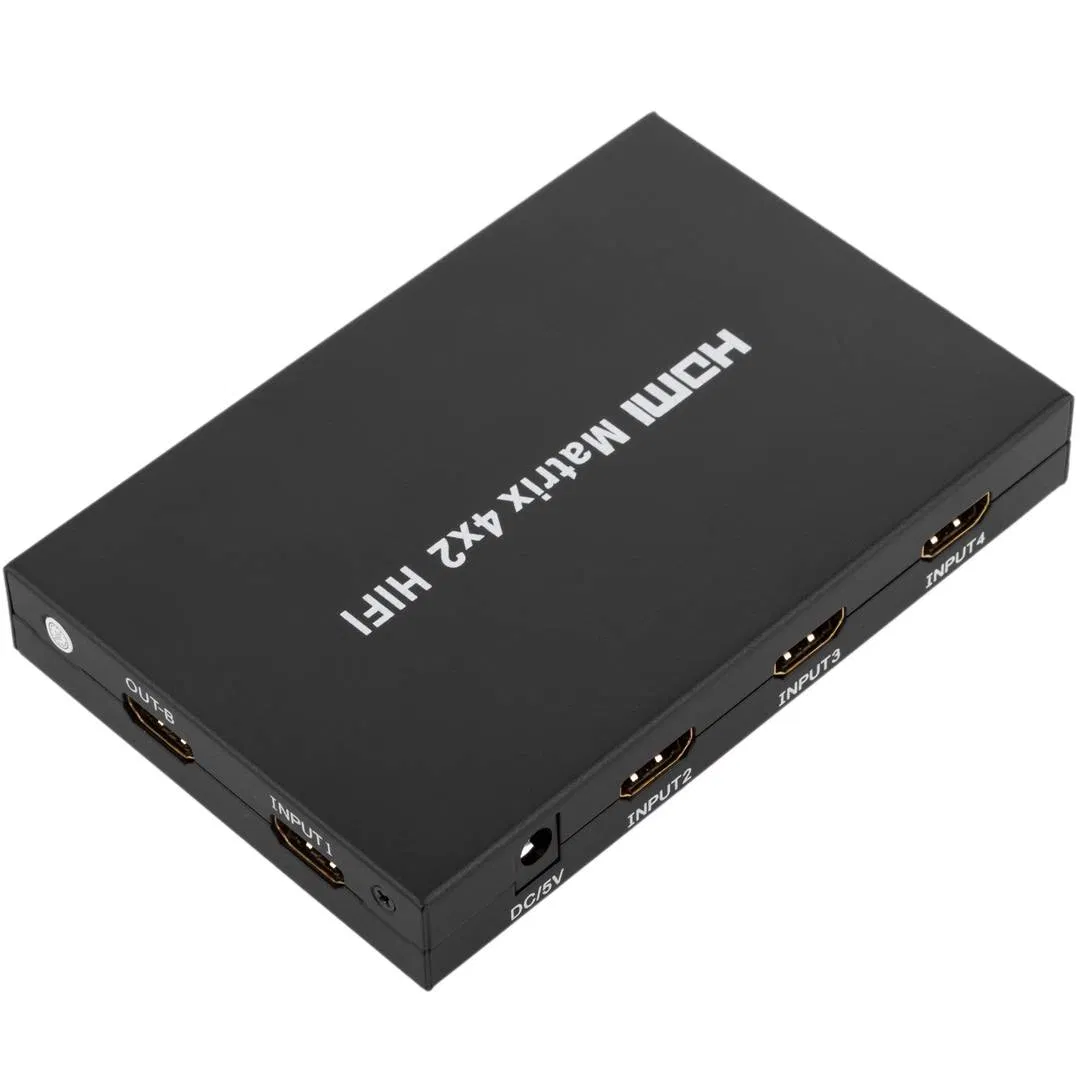 HDMI-матрица 4x2, 1080P, 50/60 Гц
