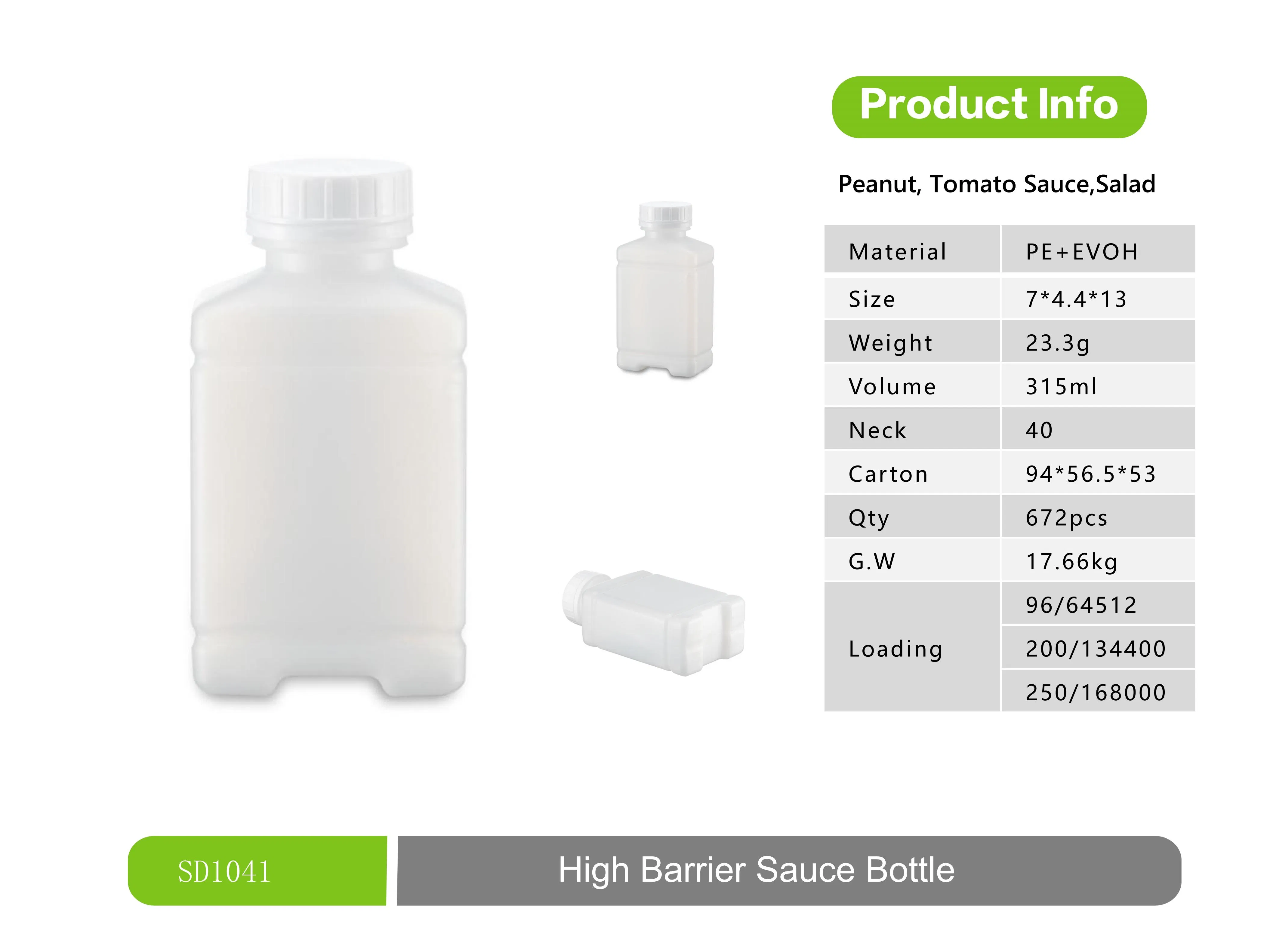 Hot Sale 315ml HDPE and EVOH Five-Layer High Barrier Drinking Bottle