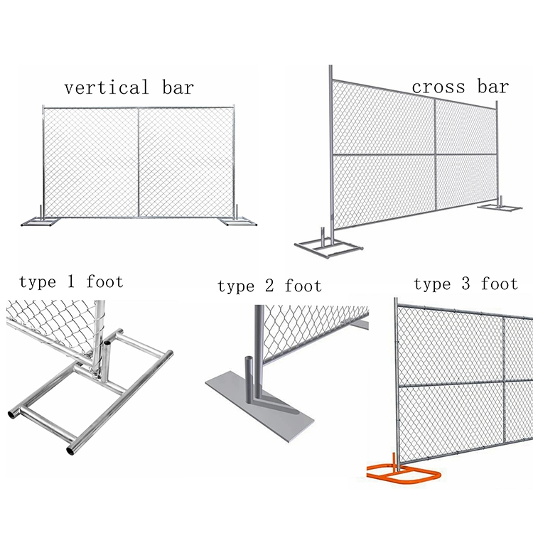 8FT 9 Gauge Galvanized Diamond Lron Fence Cyclone Wire Mesh 8 Foot 6 Foot Chainlink Fence PVC Black Coated Chain Link Fence Roll