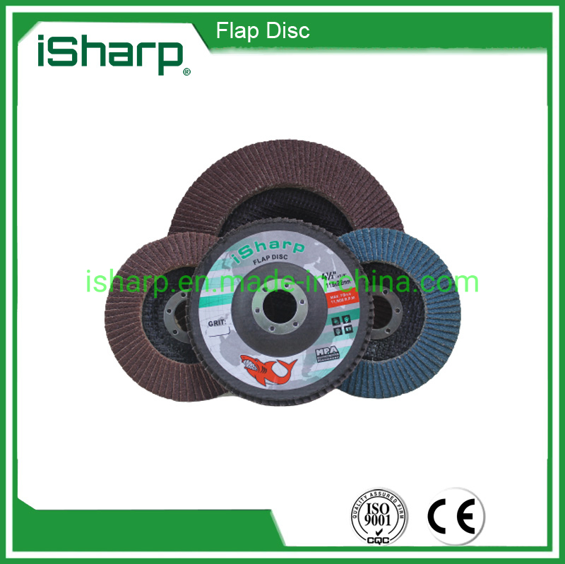 Green Color Flap Disc 5inch for Metal Polishing