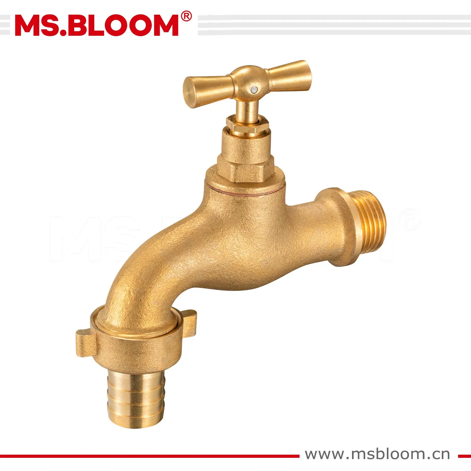 Forged Brass Bibcock with Natural Color