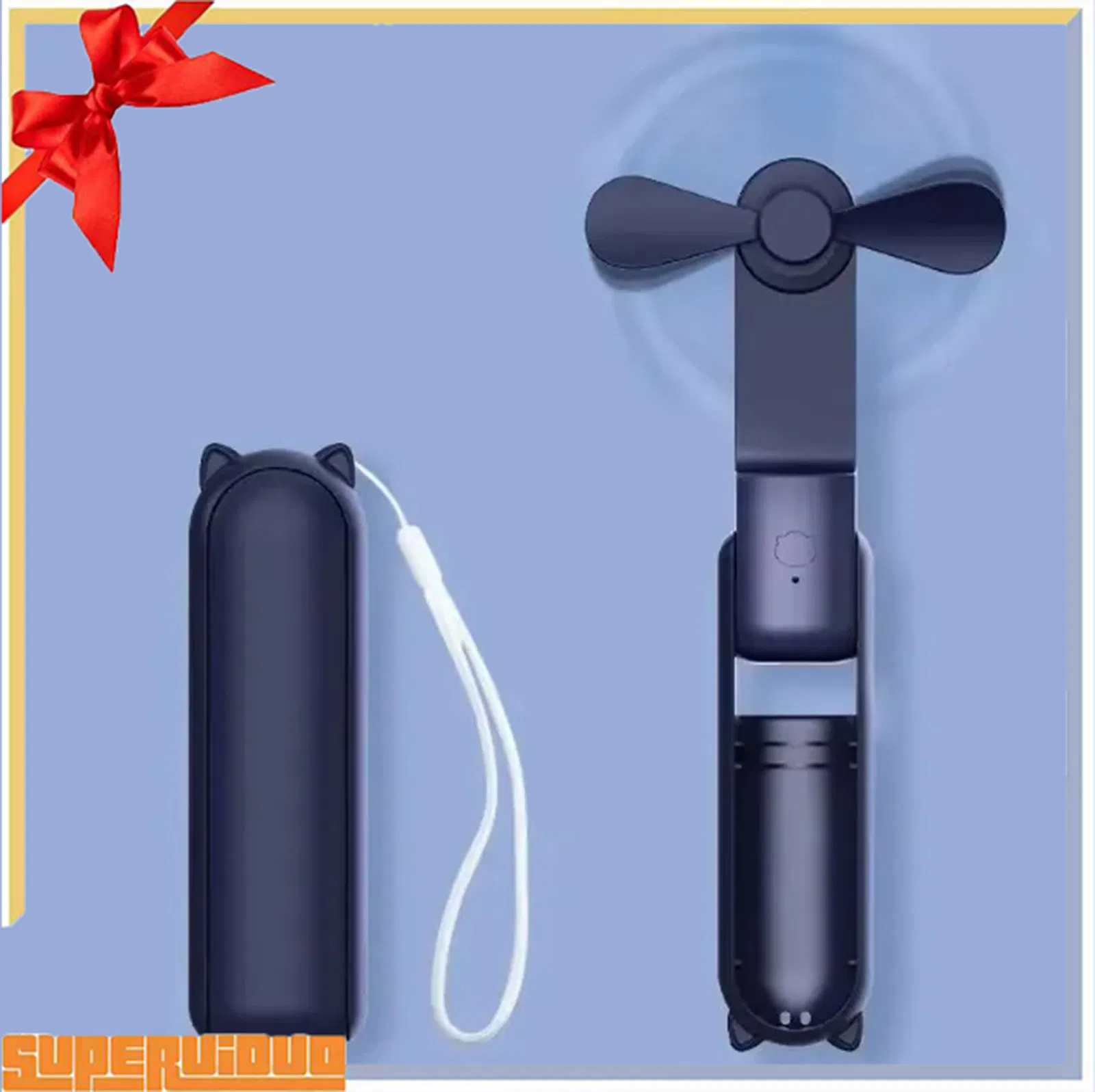 Foldable Mini Portable Fans USB Rechargeable Handheld Pocket Fan Electric Small Handy Battery Operated Factory Wholesale