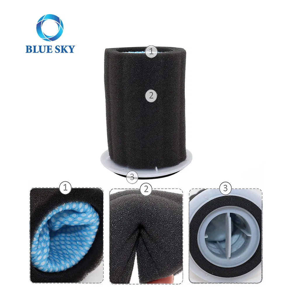 Washable Post Motor Filter Kit Z0801 and Z0901 Replacement Parts of Eureka Nec122 Nec222 Hyperclean Vacuum Cleaner
