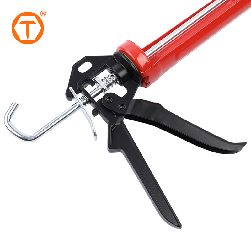 OEM 9 Inch Heavy Duty Silicone Sealant Aluminum Single Handle 380ml Caulking Gun