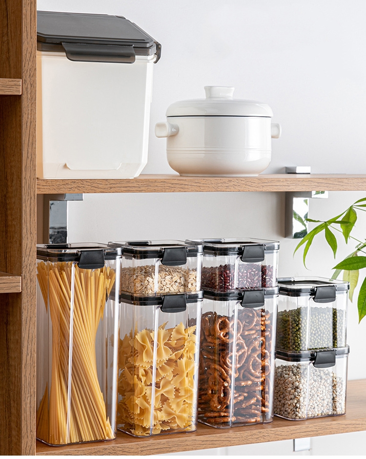 Fall-Resistant Sealed Transparent Plastic Storage Tank for Grain Storage Box