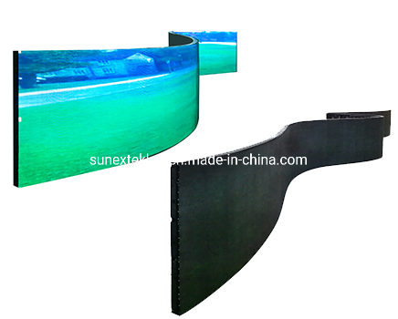 Factory Supply Soft Curve Curved Flexible Circle Round Wall Mounted Commercial Special Design Shape Light Weight P2 P2.5 P3 P4 P5 Video Wall LED Display Module