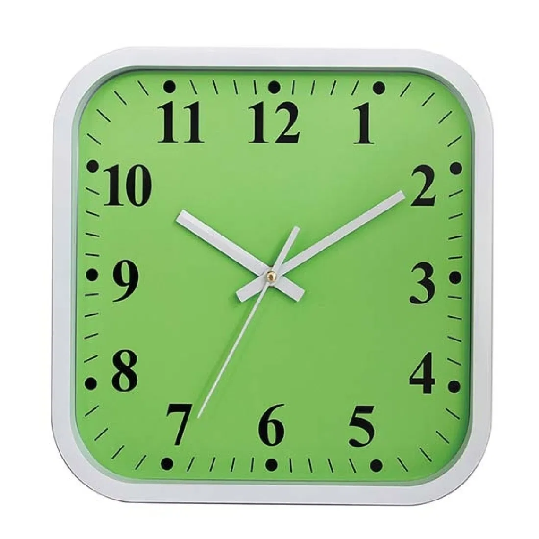 Square Minimalist Design Plastic Frame Moisture-Proof Fashion Clock