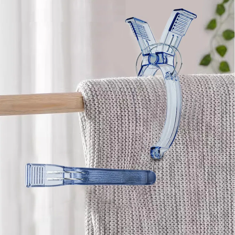 Transparent Plastic Clothes Pins Dress Shirt Collar Holder