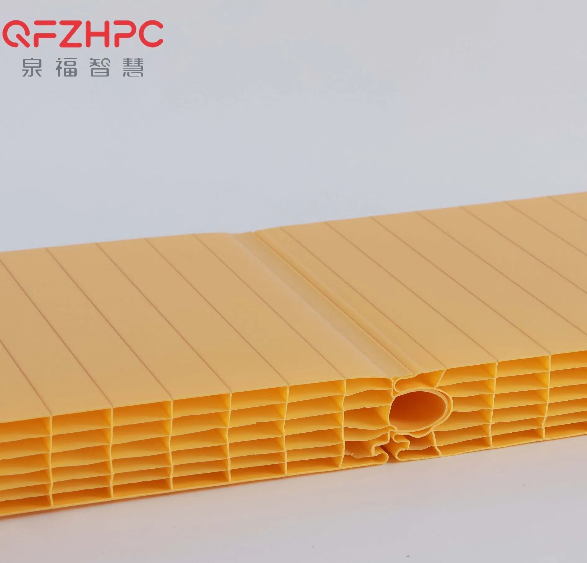 Yellow Diffusion Plug-in Polycarbonate Sheet Plug-Pattern Hollow Polycarbonate Sheet for Wall