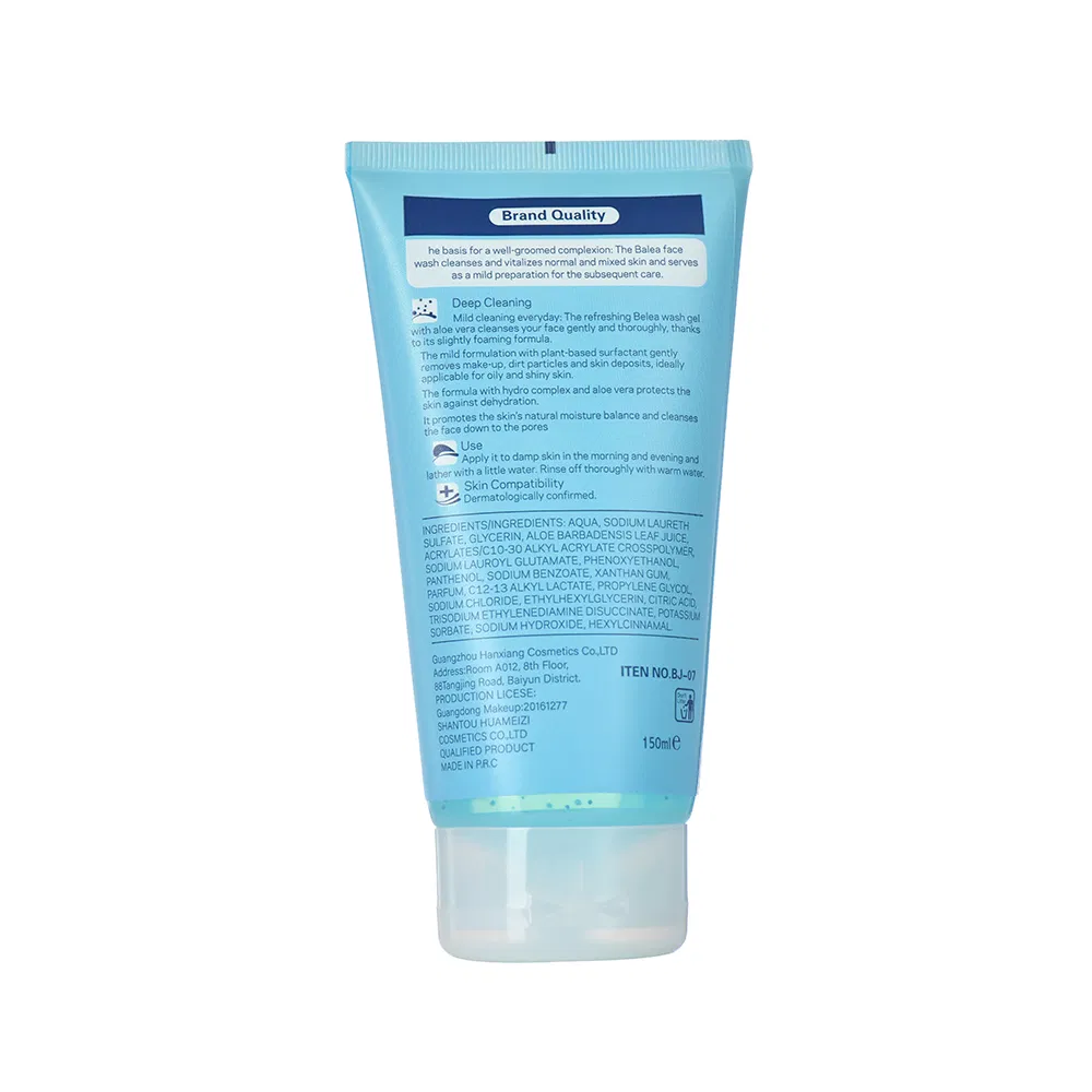 Balry Skincare Deep Cleansing Acne Treatment Moisturizing Face Wash Aloe Vera Facial Cleanser