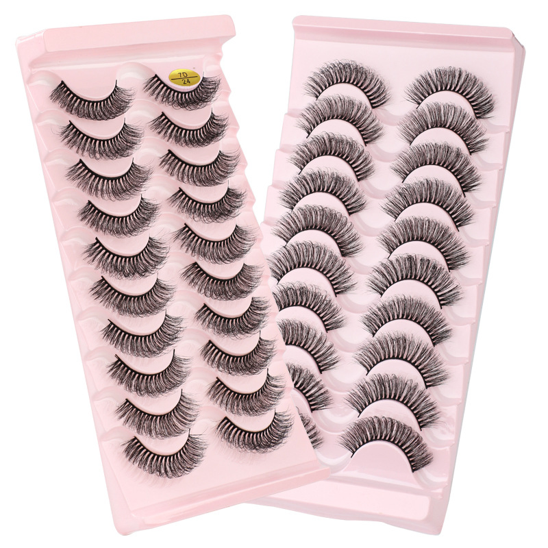 Wholesale False Lashes Handmade Vegan 3D 5D Silk Lashes Faux Mink Eyelashes