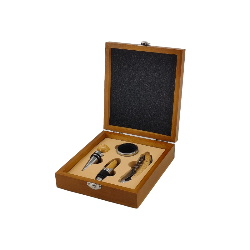 Bamboo Wine Tool Set 4 Pieces