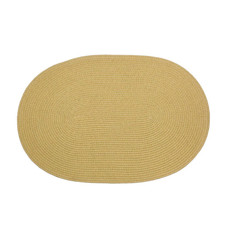 Oval Shaped 17.3” L X 11.8” W PP Woven Placemat