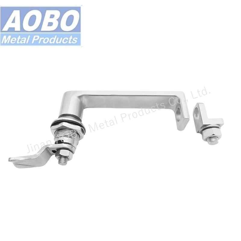 Aobo Stainless Steel 316 Cabinet Door L-Handle Cam Lock Quarter Turn Padlock